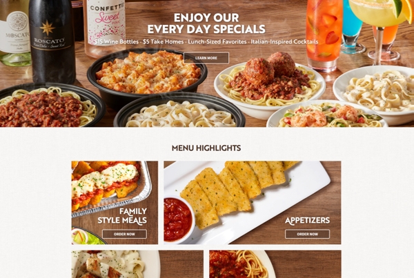 Olive Garden Homepage